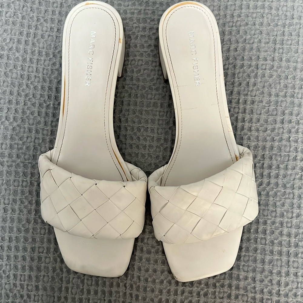 Marc Fisher faux leather sandals